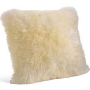  Mongolian Lamb Pillow in Ivory