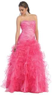 Beautiful strapless bridesmaid quinceanera dresses full length prom 