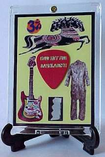 Beatles George Harrison Owned India Clothing Display + Guitar Pick 