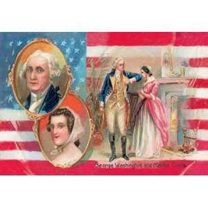  George Washington and Martha Curtis 20x30 poster