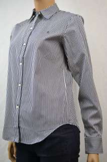 Ralph Lauren Navy Blue White Stripe Long Sleeve Shirt NWT XL  