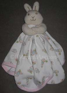 Beatrix Potter PETER RABBIT Plush White Security Blanket Baby Lovey 12 