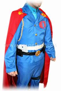 Cobra Commander G.I. Joe Costume Blue Suit w/Red Cape  