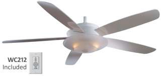   fan f598 wh white finish with high gloss white blades ships for free