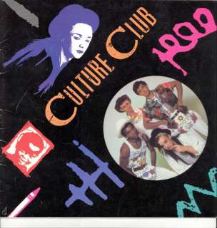 CULTURE CLUB 1983 COLOUR BY NUMBERS TOUR PROGRAM BOOK  