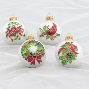 Club Pack of 24 Traditional Holiday Glass Ball Christmas Ornaments 2.5 