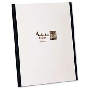   Custom Tri Folio Presentation Folder, Letter Size, Black/White, 4/Pack