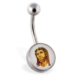  Jesus logo belly ring Jewelry