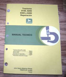 John Deere 8100 8400 Tractor Technical Manual SPANISH  