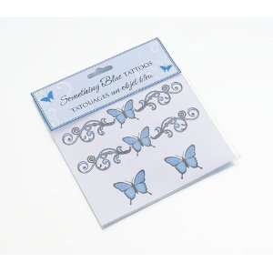    Something Blue Temporary Butterfly Tattoos