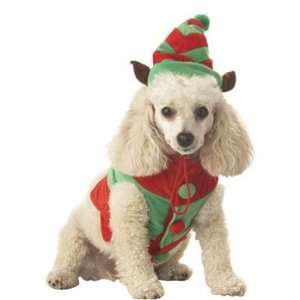   Holiday Elf Suit for Dogs Large ColorRed Kitchen 