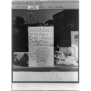   posted,window,Office of Civilian Defense,IL,1942
