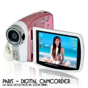   Face Detection, 8x Zoom (Pink) Video Camera