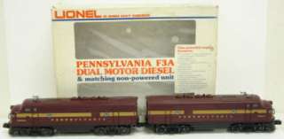 Lionel 6 8970 PRR F3 Tuscan AA Diesel Locomotives LN /Box  