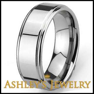 Tungsten Carbide Rings 8mm Band Polished Size 11 Ring  