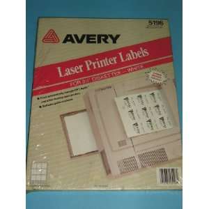  Avery, Laser Printer Labels, For 3 1/2 Diskettes, White 