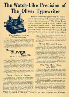 1912 Ad Oliver Typewriter Co. Oliver Machine Vintage   ORIGINAL 