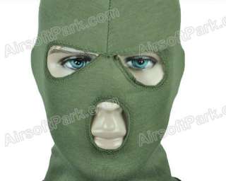 SWAT Balaclava Hood 3 Hole Head Face Mask Protector Olive Drab  