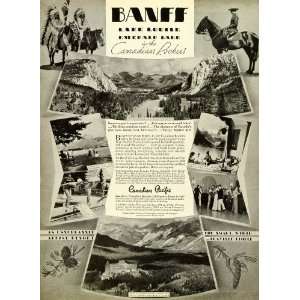  1938 Ad Canadian Pacific Railway Lake Louise Rockies 