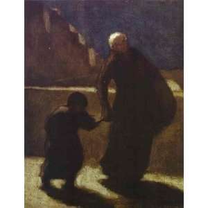  Hand Made Oil Reproduction   Honoré Daumier   24 x 32 