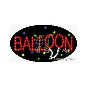 Balloon LED Sign 15 inch tall x 27 inch wide x 3.5 inch deep outdoor 