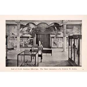  1910 Halftone Print New York Museum American Natural History 