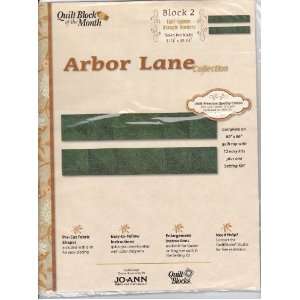  Joann Quilt Block of the Month Arbor Lane Collection #2 