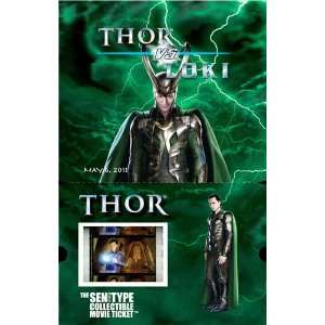  Thor   Loki   Senitype Collectible Movie Ticket 