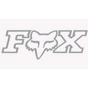  Fox Racing FheadX TDC Sticker 6 Silver Automotive
