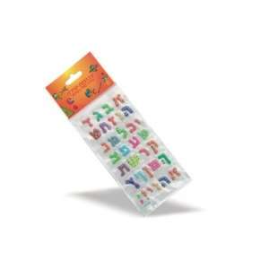  Multicolor Paper Aleph Bet Raised Bold Stickers 