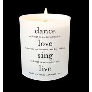  Quotable Candle  Love, Dance, Sing Souza