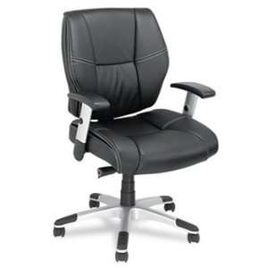   /Tilt Leather Chair, Black/Chrome by Alera Arts, Crafts & Sewing