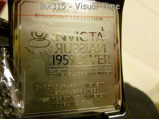 Invicta 7185 Signature Russian Diver Swiss Made Chrono Watch 