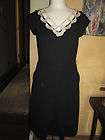 Libertine Target black 40s style dress w lace trim sz 5