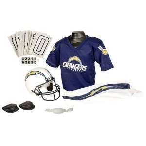  San Diego Chargers Youth NFL Deluxe Helmet and Uniform Set 