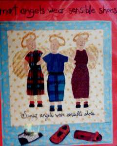   PATTERN NEW ~ { smart angels wear sensible shoes } QUILT BLOCK SEWING
