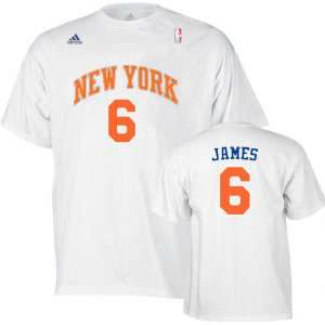  LeBron James adidas Blue Name and Number New York Knicks 