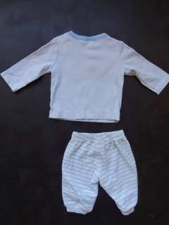 Boys Gymboree Blue Train Outfit Size 0 to 6 Months  