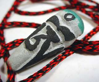 prayer stone pendant from nepal carved with sacred mantra om mani 