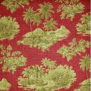  54 Wide Waverly Island Inn Pomegranate Fabric By The 