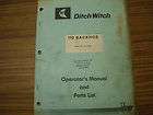 Ditch Witch Backhoe Operators Manual A220, A222, A321, A420 A620 