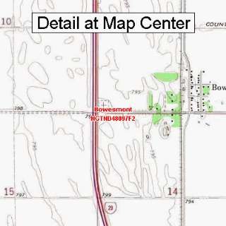   Map   Bowesmont, North Dakota (Folded/Waterproof)