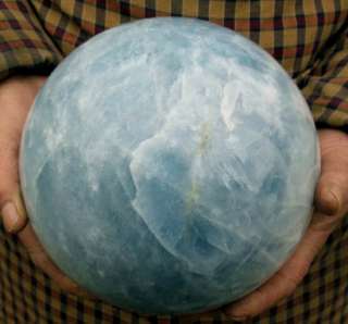 16.63lb AAA natural Celestite quartz crystal sphere Healing  