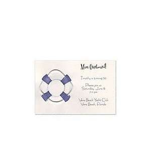 Nautical Ring with rope Adult Birthday Invitations