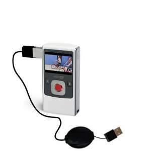 Retractable USB Cable for the Pure Digital Flip Video UltraHD with 