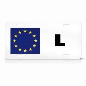  Luxemburg European Union Flag Metal License Plate Wall 