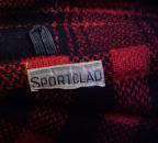 VINTAGE Sportclad Red Plaid Wool Hunting Coat Chinstrap  
