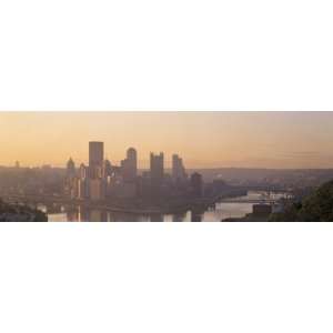 Confluence of Rivers at Twilight, Allegheny and Monongahela Rivers 