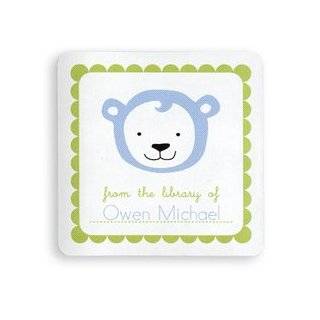 Personalized Stationery   Hello Cub Bookplate Labels by Embossed 