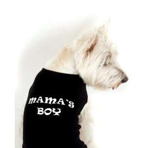  Dog Shirt   Black Dog Tank Style Shirt Mamas Boy   X 